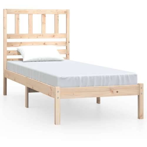 Okvir kreveta za jednu osobu 90 x 190 cm od masivne borovine - Prirodna 90 x 190 cm Cijena