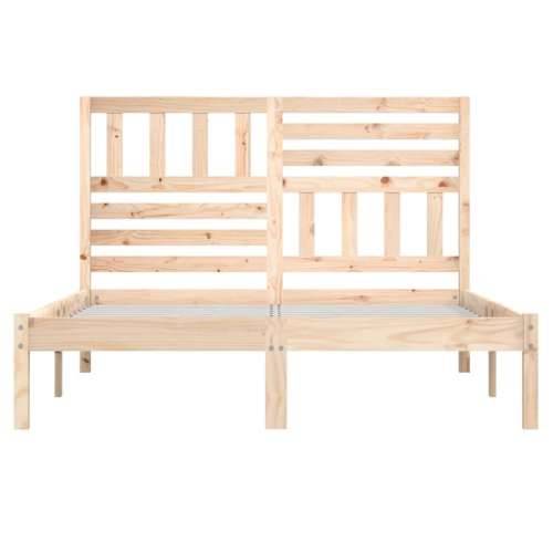 Okvir za krevet od masivne borovine 120 x 200 cm - Prirodna 120 x 200 cm Cijena