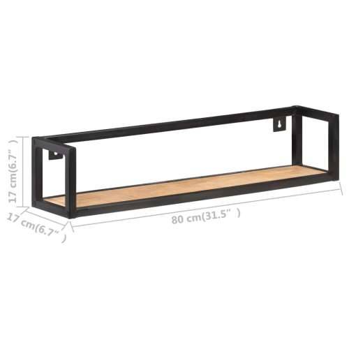 Zidne police 2 kom 80 cm od grubog drva manga - 80 cm 2 grubo drvo manga 1 Cijena