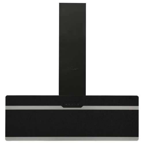 Zidna napa 90 cm od čelika i kaljenog stakla crna - Crna 90 x 33 x 93.5 cm Cijena