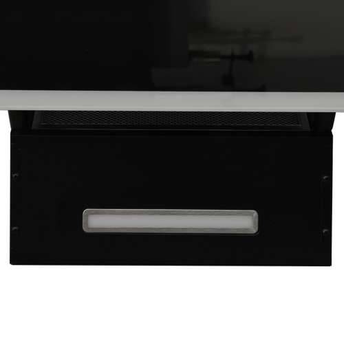 Zidna napa 90 cm od čelika i kaljenog stakla crna - Crna 90 x 33 x 93.5 cm Cijena