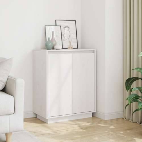 Komoda bijela 60 x 34 x 75 cm od masivne borovine - Bijela 1 Cijena