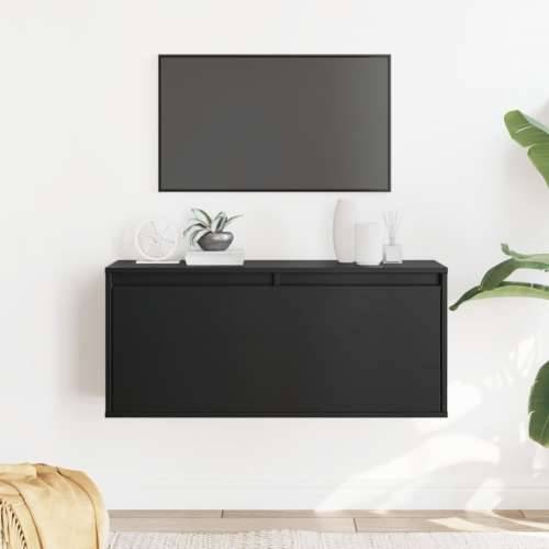 Zidni ormarić crni 80 x 30 x 35 cm od masivne borovine - Crna 1 Cijena