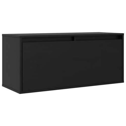 Zidni ormarić crni 80 x 30 x 35 cm od masivne borovine - Crna 1 Cijena