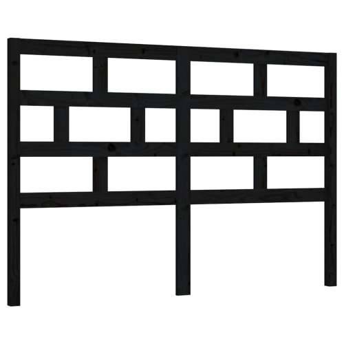 Uzglavlje za krevet crno 166 x 4 x 100 cm od masivne borovine - Crna 166 x 100 cm 1 Cijena