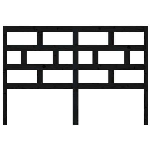 Uzglavlje za krevet crno 166 x 4 x 100 cm od masivne borovine - Crna 166 x 100 cm 1 Cijena