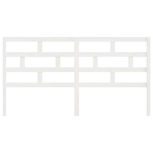 Uzglavlje za krevet bijelo 206 x 4 x 100 cm od masivne borovine - Bijela 206 x 100 cm 1 Cijena