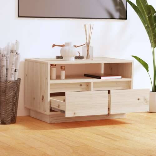 TV ormarić 60 x 35 x 37 cm od masivne borovine - Smeđa 1 Cijena