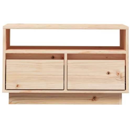 TV ormarić 60 x 35 x 37 cm od masivne borovine - Smeđa 1 Cijena