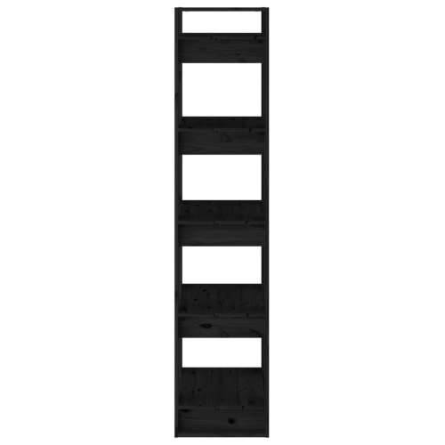 Ormarić za knjige / pregrada crni 41x35x160 cm od borovine Crna 1 Cijena