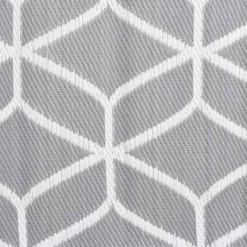 Vanjski tepih ARAKIL sivi 80 x 250 cm PP - Siva i bijela 80 x 250 cm 1 Cijena