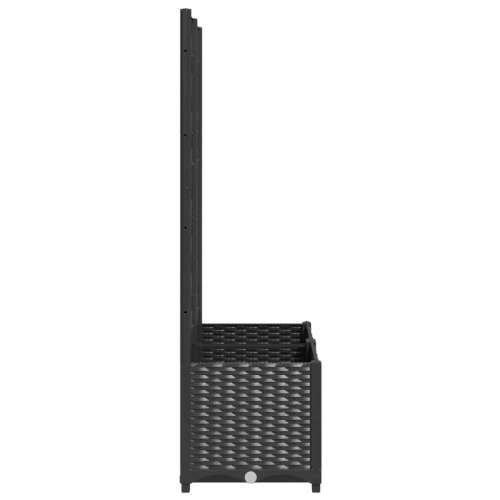 Vrtna sadilica s rešetkom crna 80 x 40 x 136 cm PP - Crna 80 x 40 x 136 cm 1 Cijena