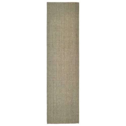 Tepih od prirodnog sisala 66 x 250 cm zeleni Cijena