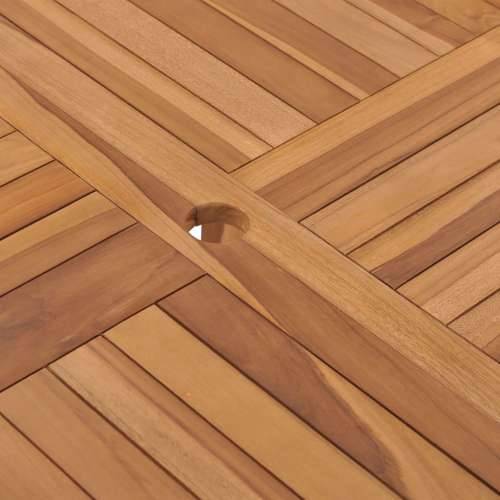 Vrtni stol - Blagovaonski stol 110 x 110 x 75 cm od masivne tikovine - 1 Osmerokut Cijena