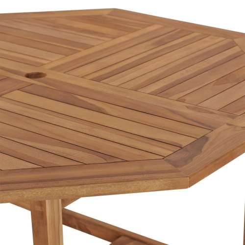 Vrtni stol - Blagovaonski stol 110 x 110 x 75 cm od masivne tikovine - 1 Osmerokut Cijena