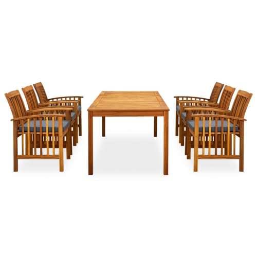 3058092 7 Piece Garden Dining Set with Cushions Solid Acacia Wood (45963+2x312131) Cijena