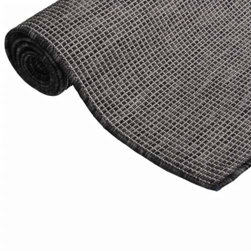Vanjski tepih ravnog tkanja 200 x 280 cm sivi Cijena