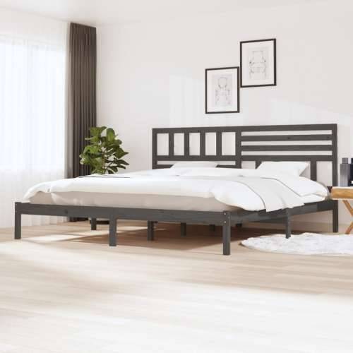 Okvir za krevet od borovine sivi 180 x 200 cm 6FT Super King Cijena