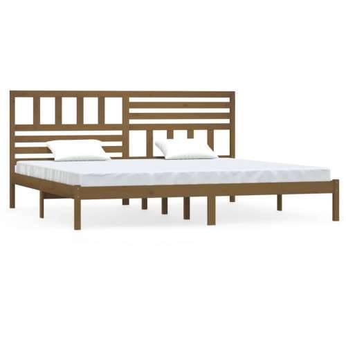 Okvir za krevet od masivne borovine boja meda 200 x 200 cm - boja meda 200 x 200 cm Cijena