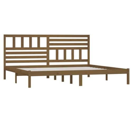 Okvir za krevet od masivne borovine boja meda 200 x 200 cm - boja meda 200 x 200 cm Cijena