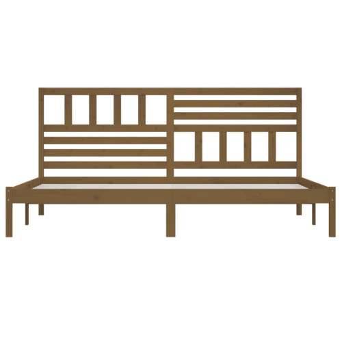Okvir za krevet od masivne borovine boja meda 200 x 200 cm - boja meda 200 x 200 cm Cijena