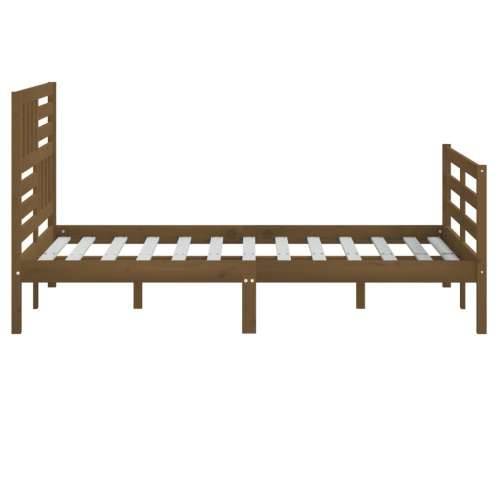 Okvir za krevet boja meda drveni 120 x 190 cm 4FT mali bračni Cijena