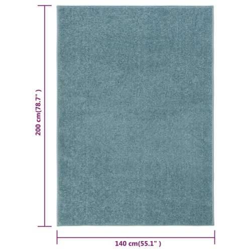 Tepih s kratkim vlaknima 140 x 200 cm plavi Cijena