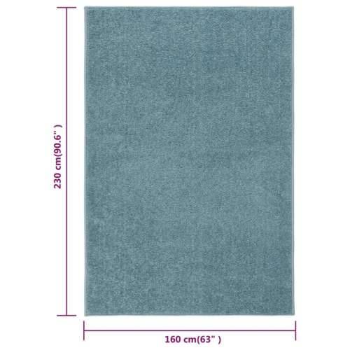 Tepih s kratkim vlaknima 160 x 230 cm plavi Cijena