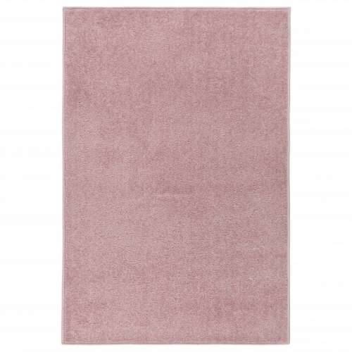 Tepih s kratkim vlaknima 160 x 230 cm ružičasti Cijena