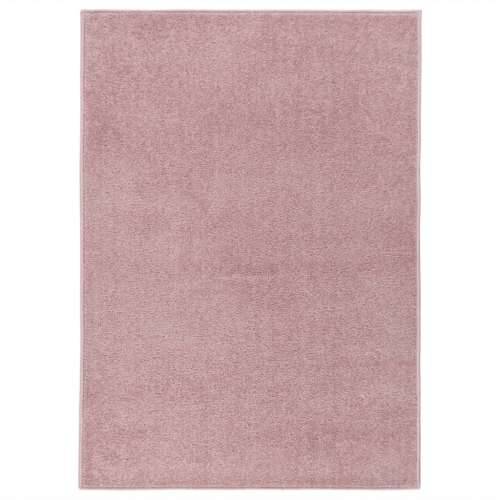 Tepih s kratkim vlaknima 240 x 340 cm ružičasti Cijena