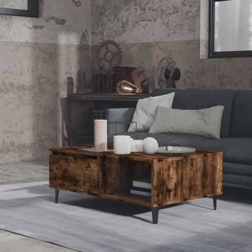 Stolić za kavu boja dimljenog hrasta 90 x 60 x 35 cm od iverice Cijena