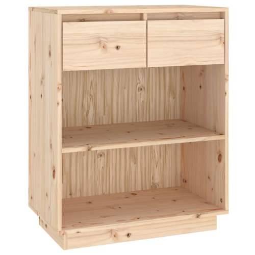 Konzolni ormarić 60 x 34 x 75 cm od masivne borovine - Prirodna 1 Cijena