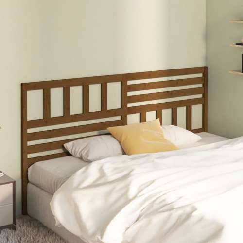 Uzglavlje za krevet boja meda 186 x 4 x 100 cm masivna borovina Cijena