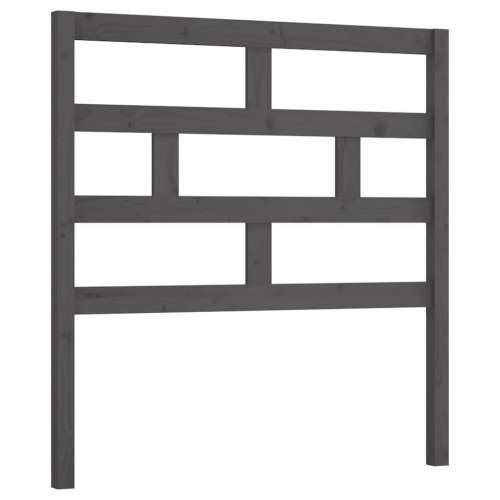 Uzglavlje za krevet sivo 81 x 4 x 100 cm od masivne borovine - Siva 81 x 100 cm 1 Cijena