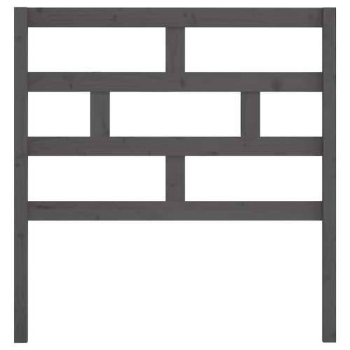 Uzglavlje za krevet sivo 81 x 4 x 100 cm od masivne borovine - Siva 81 x 100 cm 1 Cijena