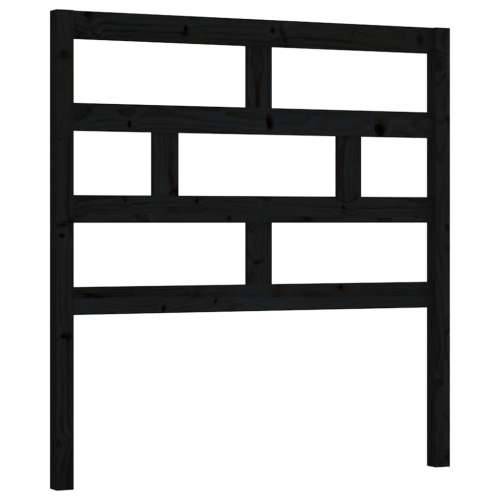 Uzglavlje za krevet crno 81 x 4 x 100 cm od masivne borovine - Crna 81 x 100 cm 1 Cijena