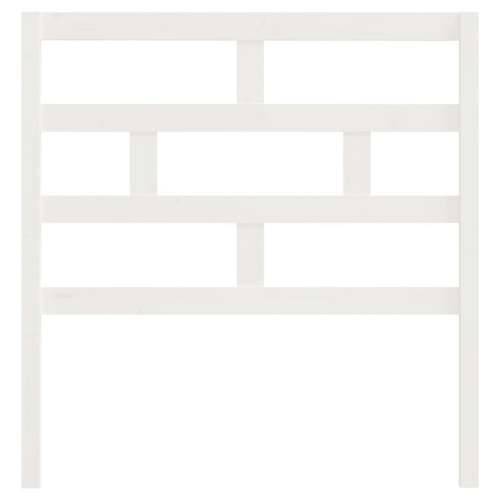 Uzglavlje za krevet bijelo 96 x 4 x 100 cm od masivne borovine - Bijela 96 x 100 cm 1 Cijena