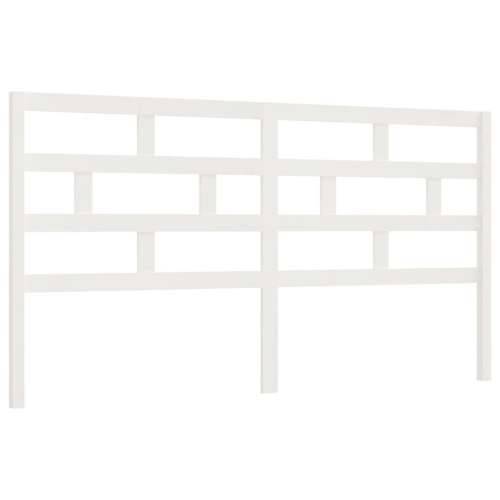 Uzglavlje za krevet bijelo 186 x 4 x 100 cm od masivne borovine - Bijela 186 x 100 cm 1 Cijena