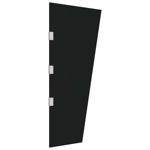 Bočna ploča za nadstrešnicu vrata crna 50x100 cm kaljeno staklo Cijena