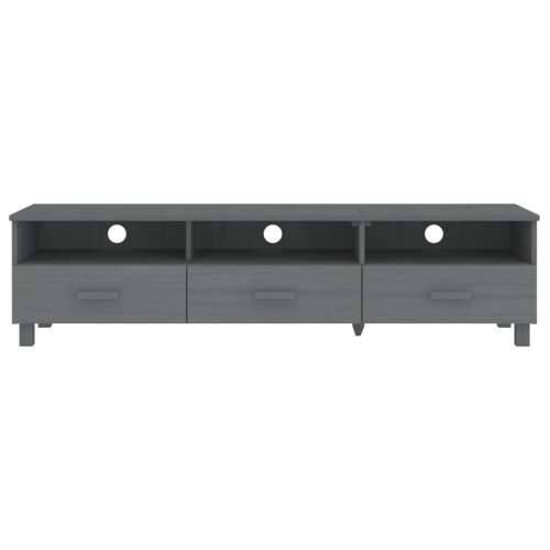 TV ormarić HAMAR tamnosivi 158 x 40 x 40 cm od masivne borovine - Tamno siva 1 Cijena