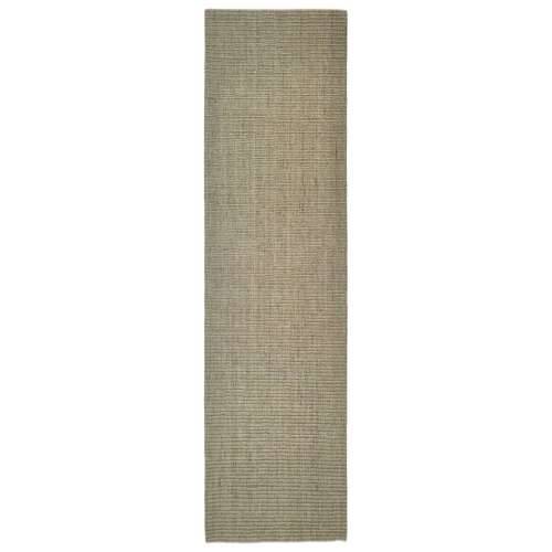 Tepih od prirodnog sisala 80 x 300 cm zeleni Cijena