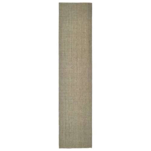 Tepih od prirodnog sisala 80 x 350 cm zeleni Cijena