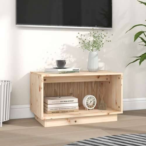 TV ormarić 60 x 35 x 35 cm od masivne borovine - Prirodna 1 Cijena