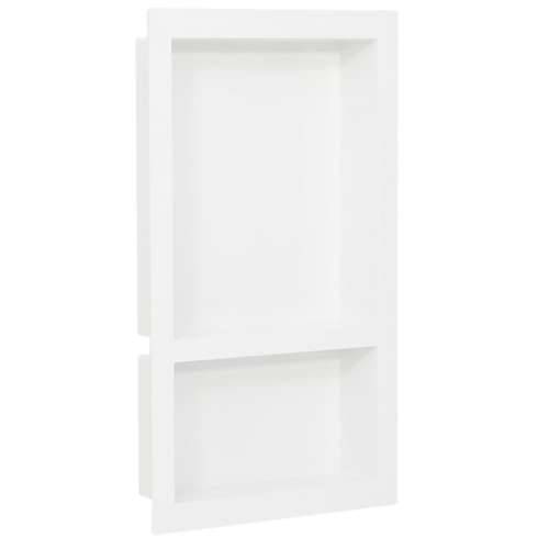 Niša za tuš s 2 odjeljka bijela visokog sjaja 41 x 69 x 9 cm - Visoko sjajno bijela 41 x 69 x 9 cm Cijena