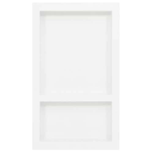 Niša za tuš s 2 odjeljka bijela visokog sjaja 41 x 69 x 9 cm - Visoko sjajno bijela 41 x 69 x 9 cm Cijena