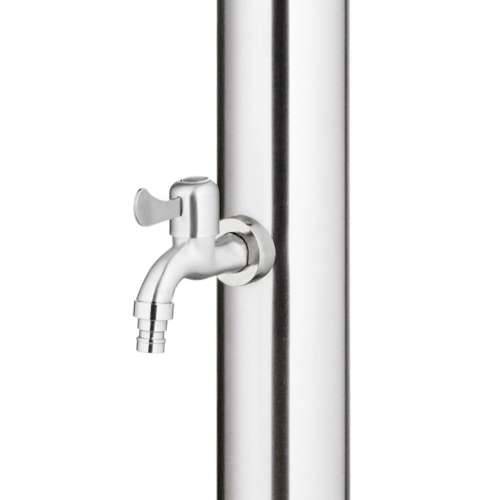 Vrtni tuš sa sivom bazom 220 cm od nehrđajućeg čelika - Siva 80 x 62 x 5 cm 1 Cijena