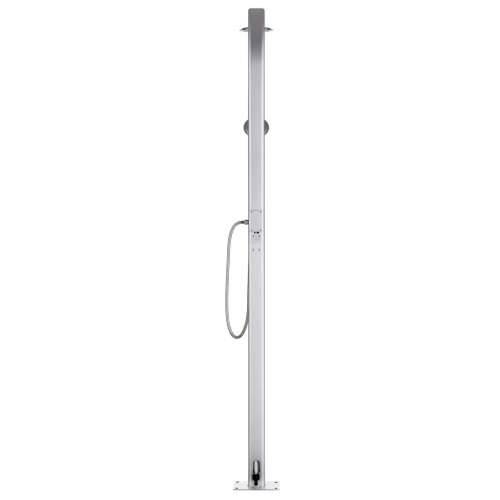 Vrtni tuš sa sivom bazom 220 cm aluminijski - Siva 80 x 62 x 5 cm 1 Cijena