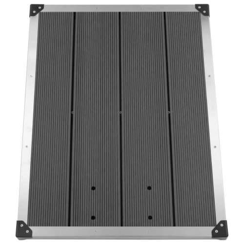 Vrtni tuš sa sivom bazom 220 cm aluminijski - Siva 80 x 62 x 5 cm 1 Cijena