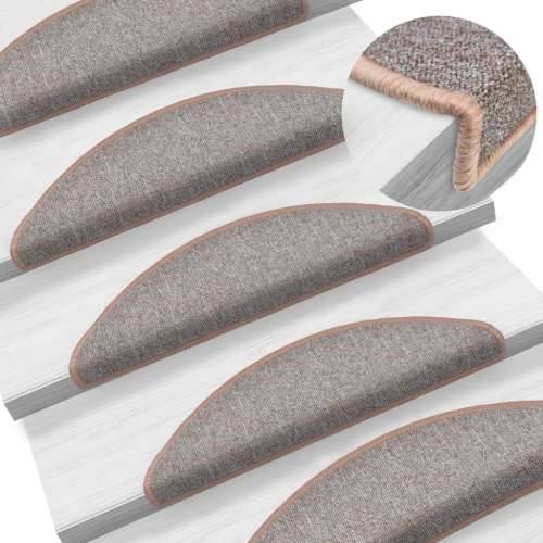 Otirači za stepenice 10 kom 56x17x3 cm svjetlosmeđi - Svjetlosmeđa 56 x 17 x 3 cm 10 Cijena