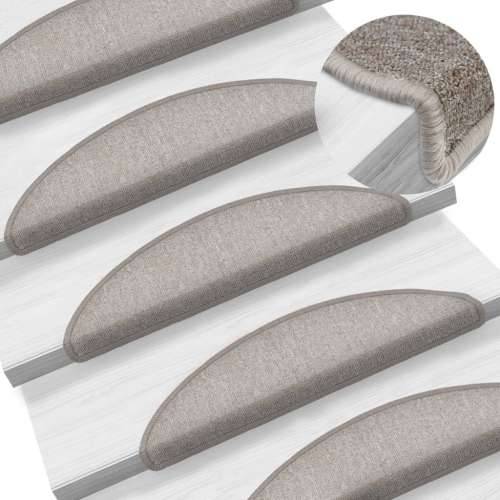 Otirači za stepenice 10 kom 56x17x3 cm sivo-smeđi - Sivo-smeđa 56 x 17 x 3 cm 10 Cijena